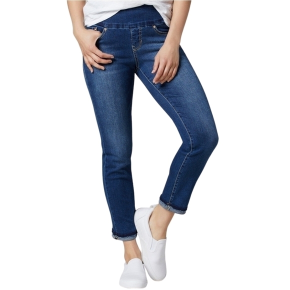 𝅺jag High Rise Slim Ankle Pull On Waistband Jeans - Picture 1 of 16